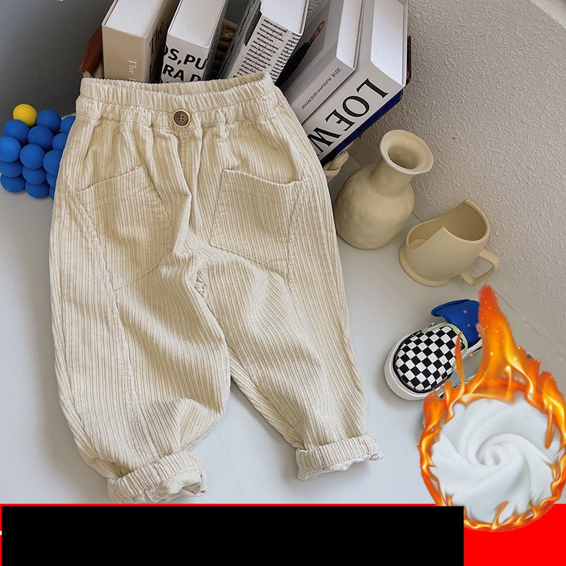 Children's Cotton Corduroy Trousers for Autumn/Winter