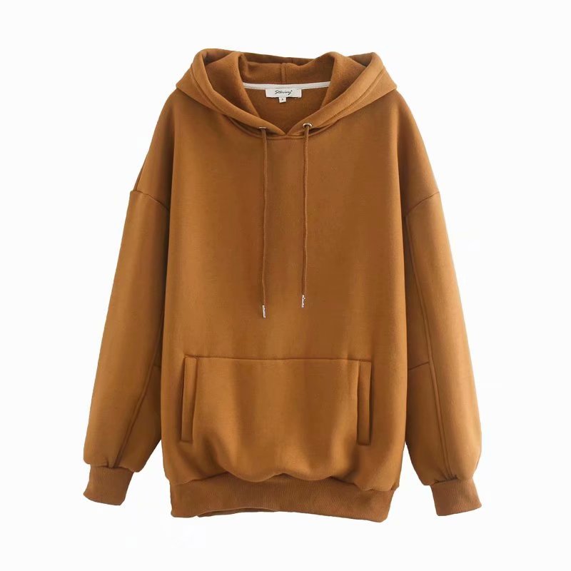 Women's Hooded Sweatshirt - Loose Fit, Multiple Colors