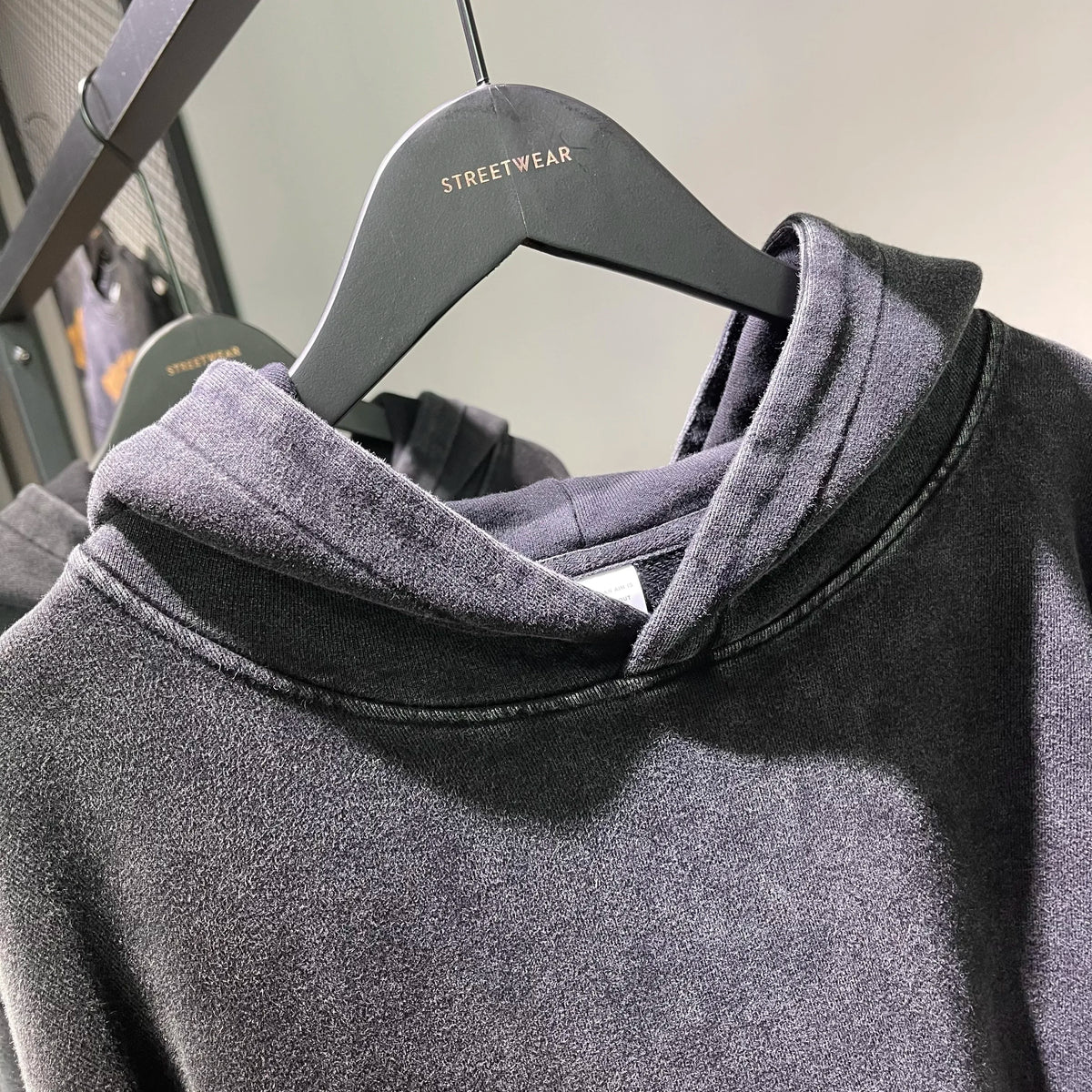 Customizable Retro Washed Cotton Oversized Hoodies