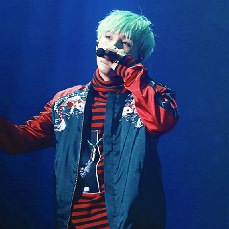 BTS Style Striped Turtleneck Top by G-Dragon