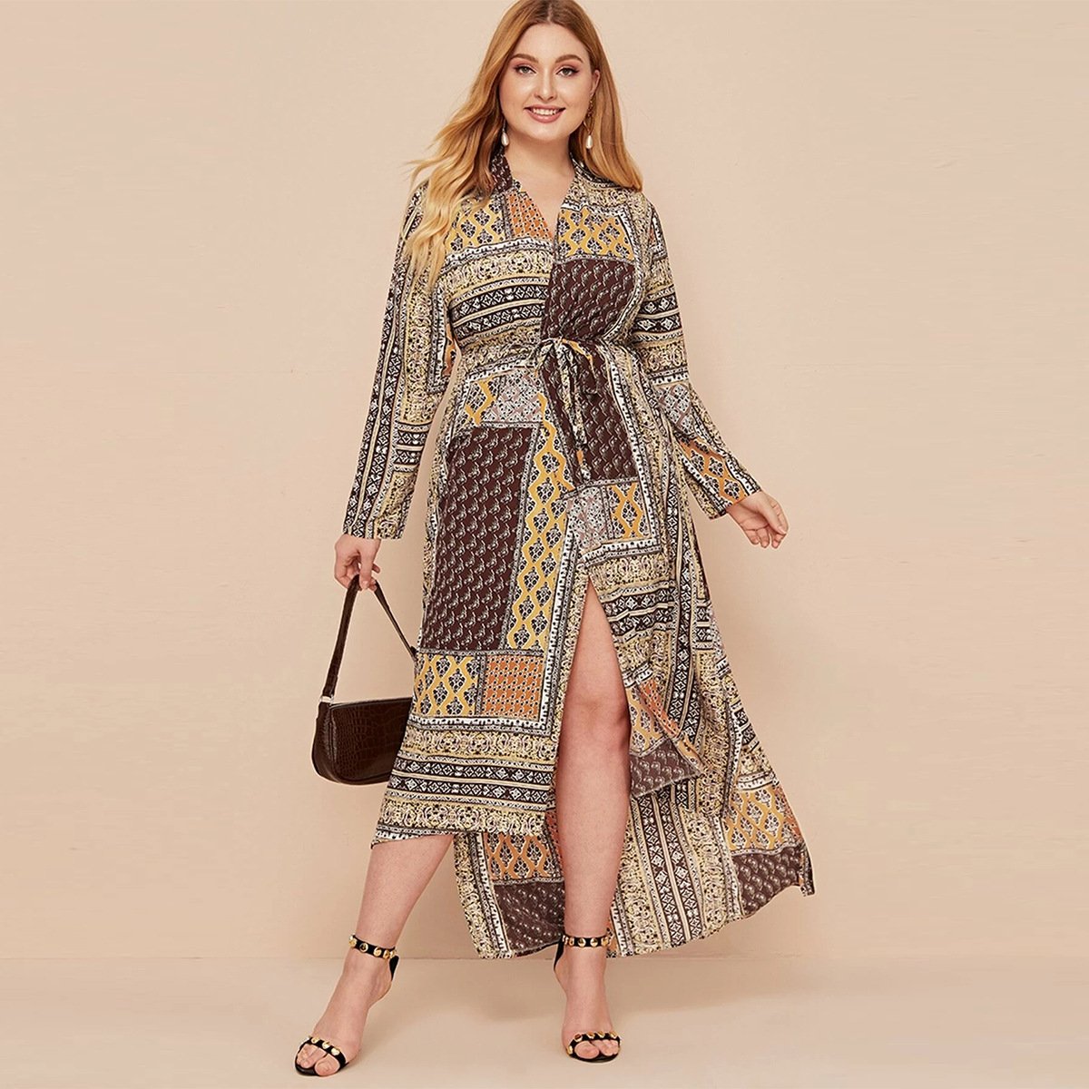 Parisian Bead Loose Oversized Long Sleeve Robe