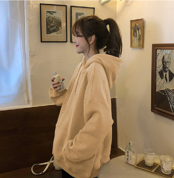 Women's Hooded Sweatshirt - Loose Fit, Multiple Colors