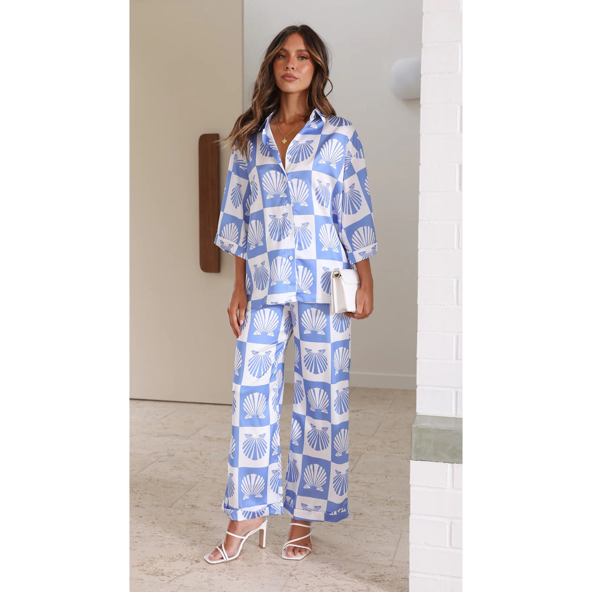Spring/Summer Women's Casual 3/4 Sleeve Set