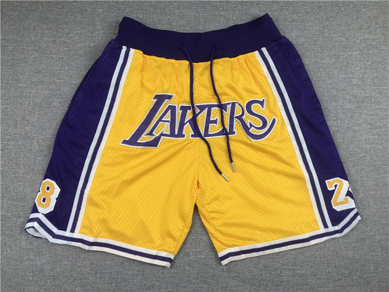 Lakers James Inspired Vintage Just Don Basketball Shorts